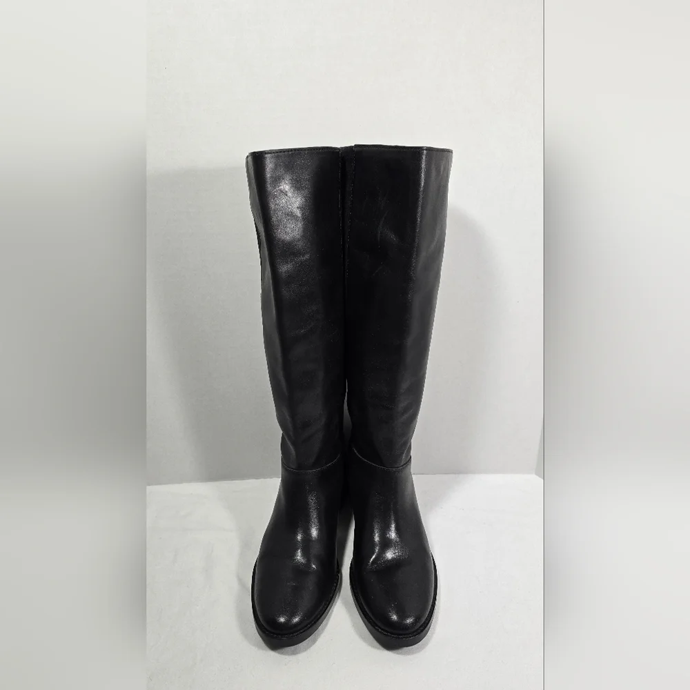 Cole Haan Women's Leather Knee High Boots Size 7B Black